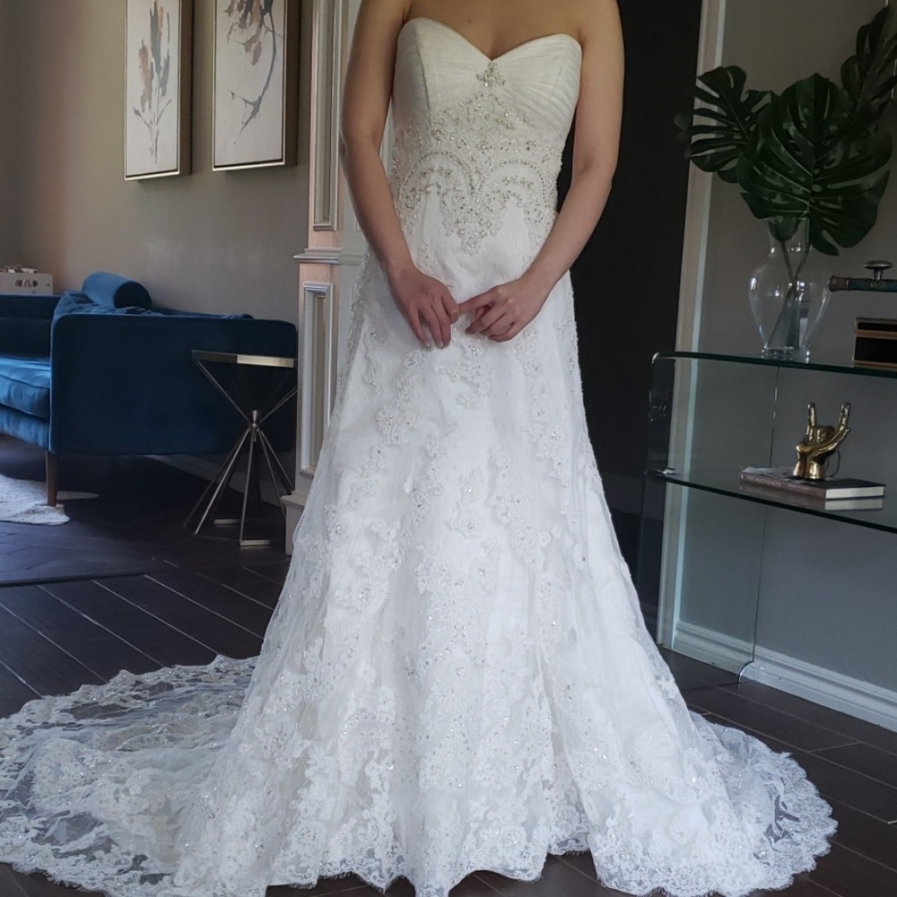 Casablanca Wedding Dress Style 1914 Size 2 - Picture 4 of 8